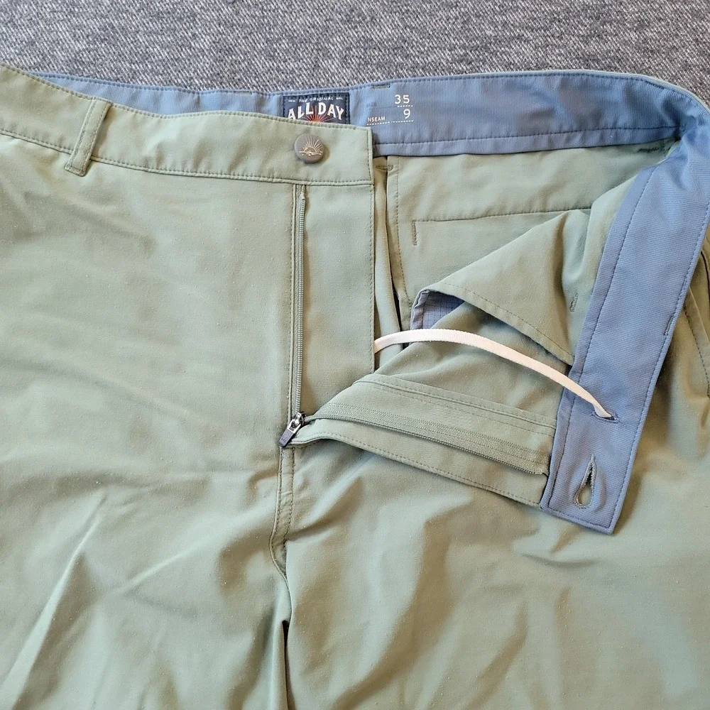 Faherty All Day Shorts Men's 35 Green 9